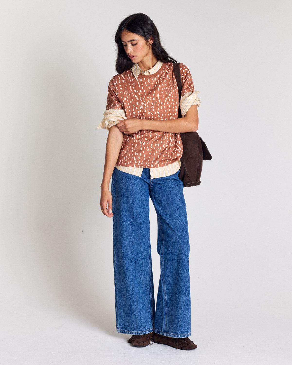 Bree cinnamon speckled t-shirt