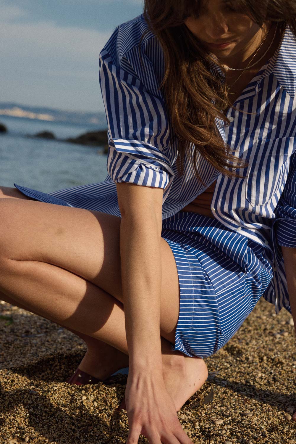 Shirt Hector stripes blue patchwork