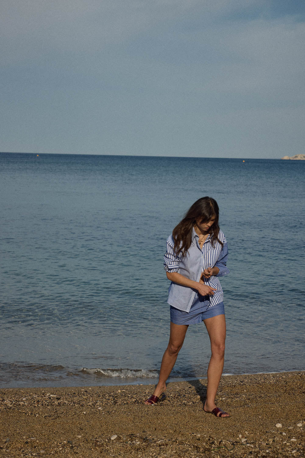Shirt Hector stripes blue patchwork