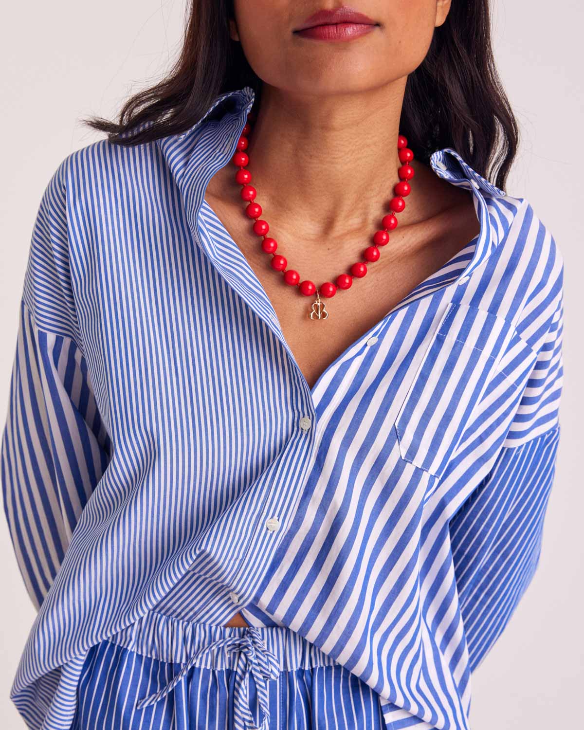 Shirt Hector stripes blue patchwork