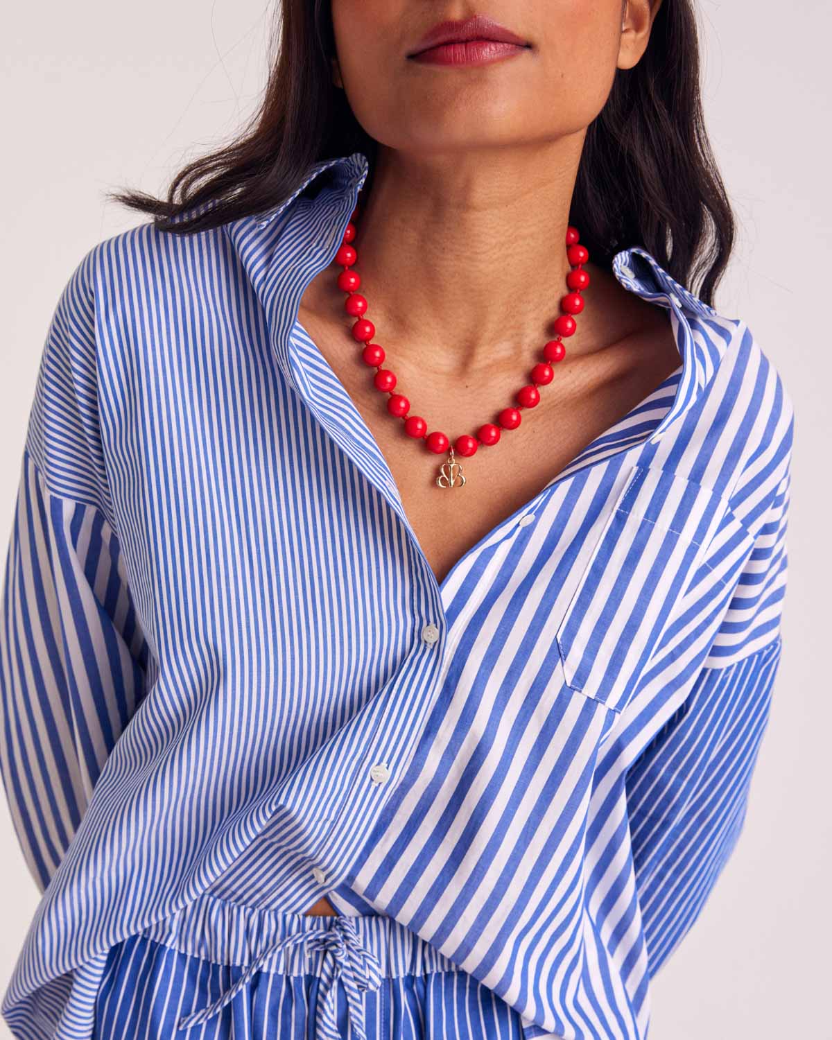 Shirt Hector stripes blue patchwork