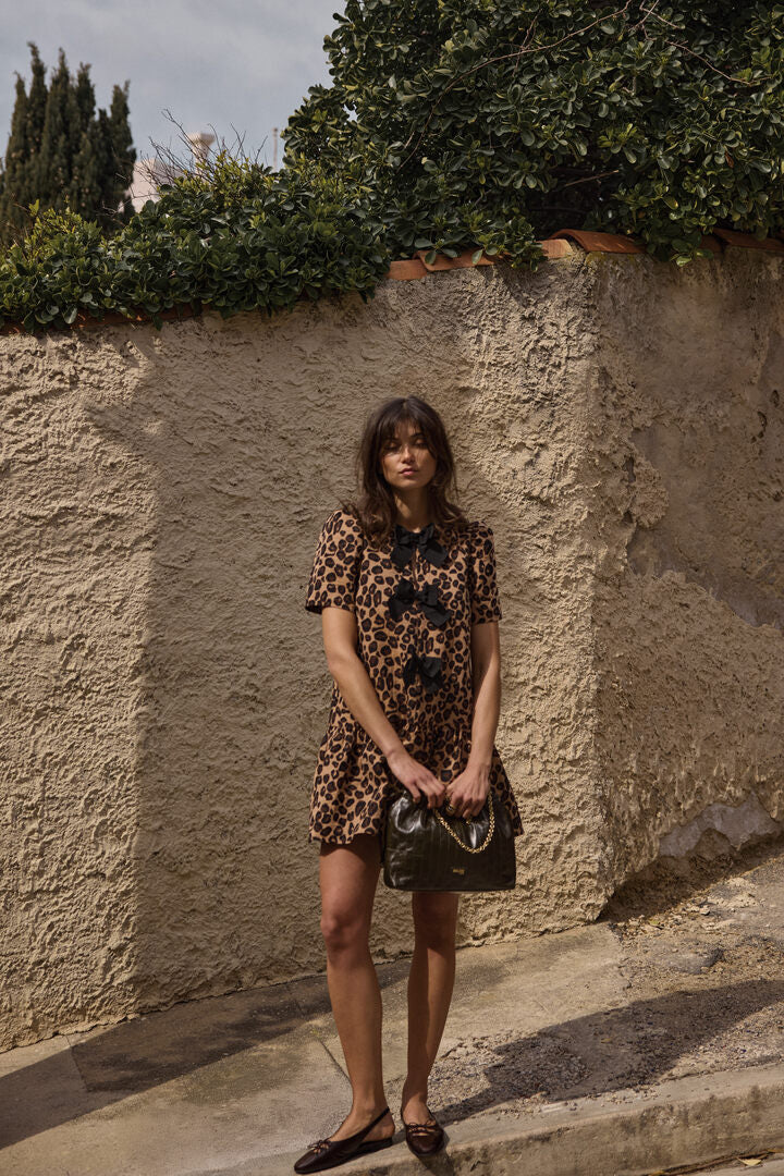 Bag Amaïa crinkled black