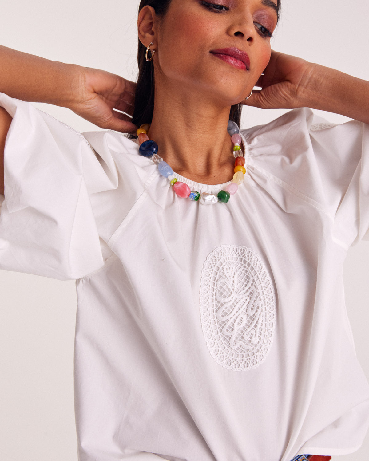 Blouse Mariela natural white