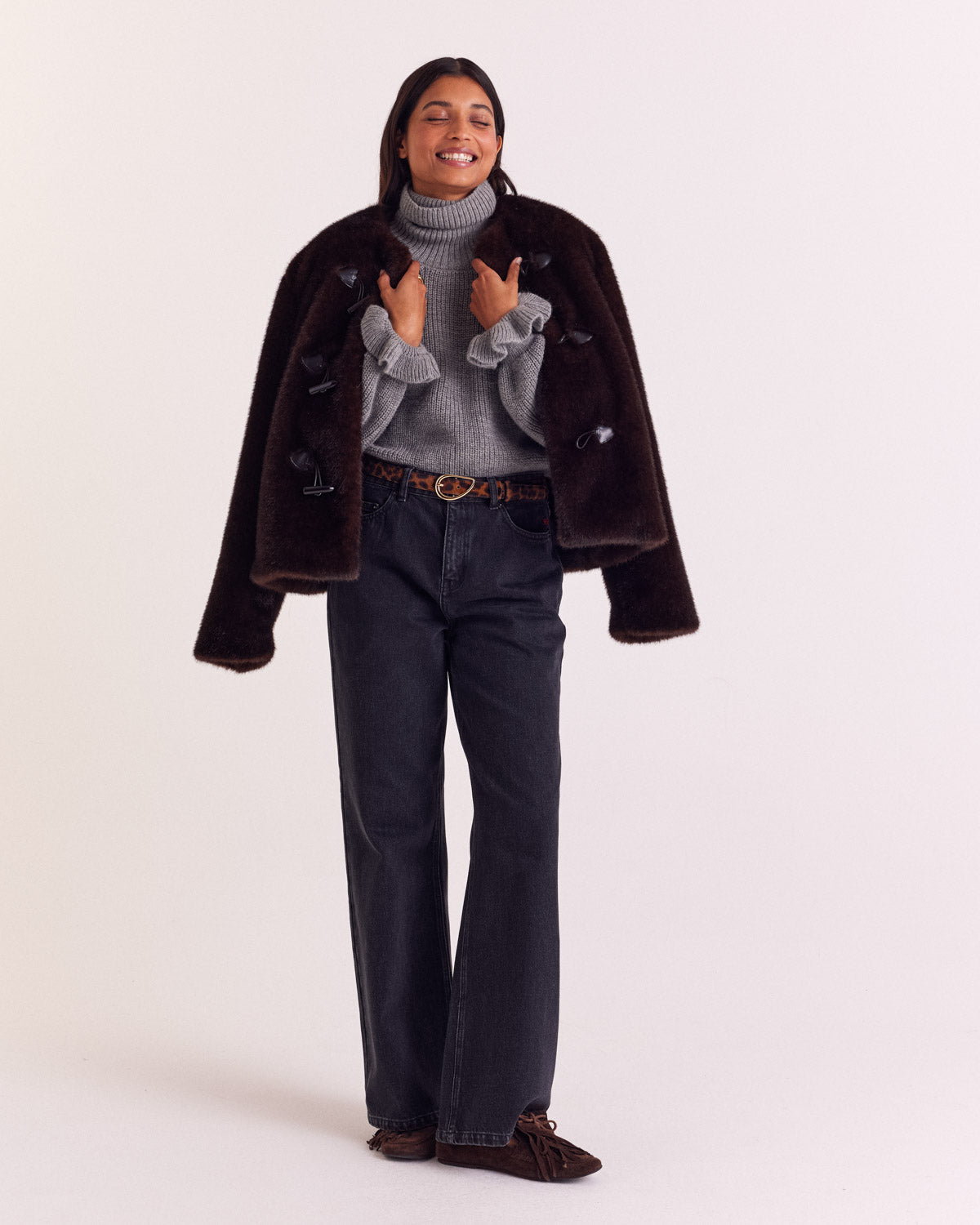 Coat Carla chocolate