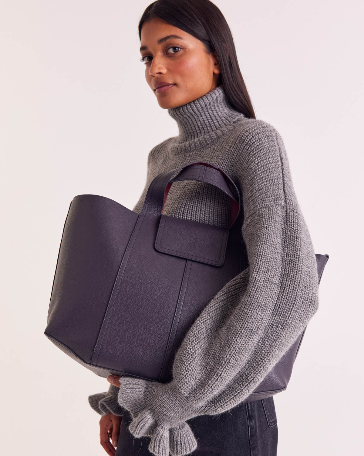 Pullover Adam meliertes Grau