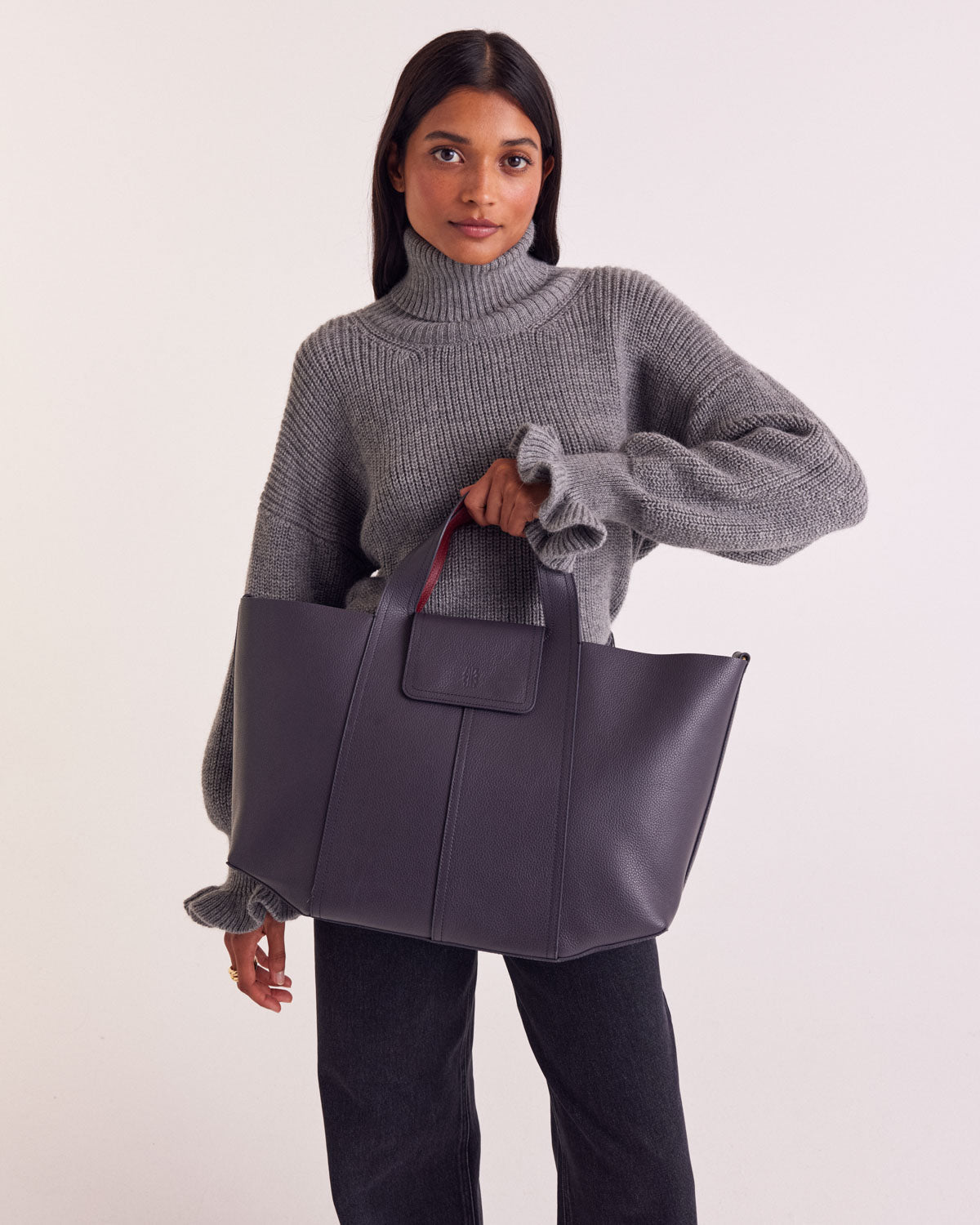 Pullover Adam meliertes Grau