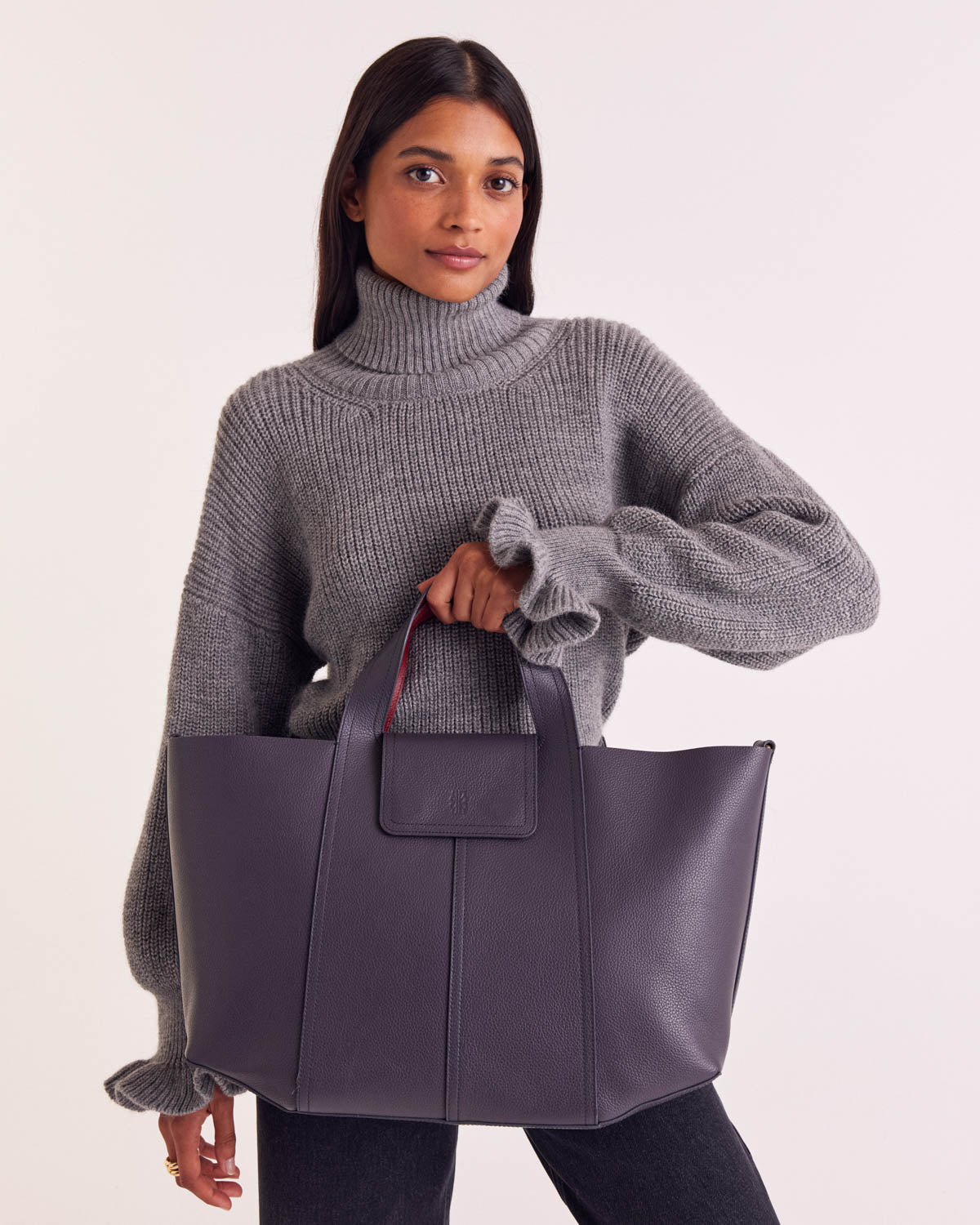 Pullover Adam meliertes Grau
