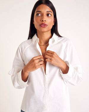 Jeanne natural white shirt