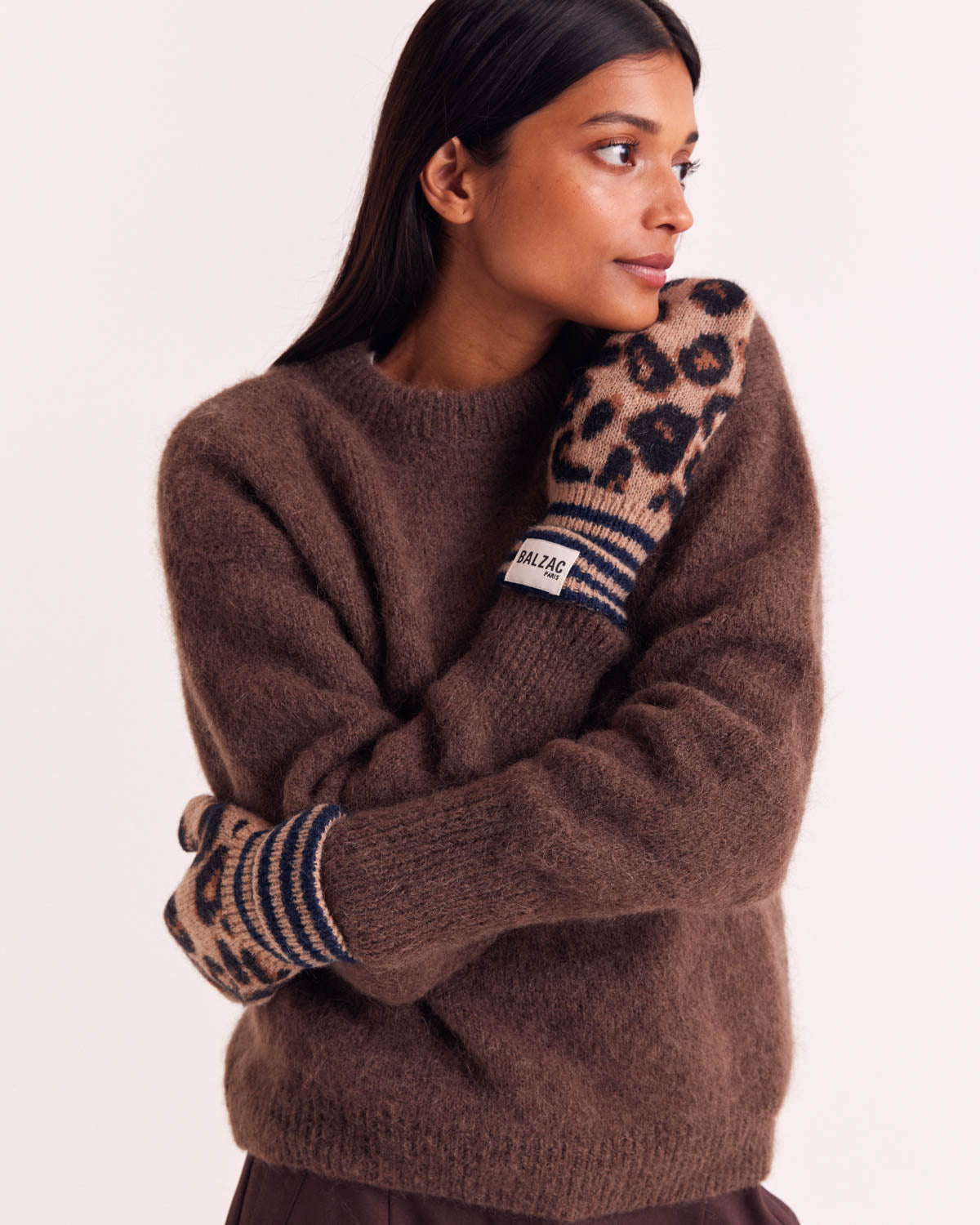 Moufle Karen leopard