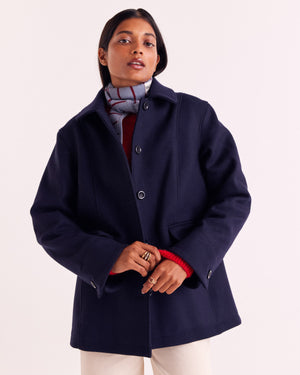 Navy Blue Clothilde Coat