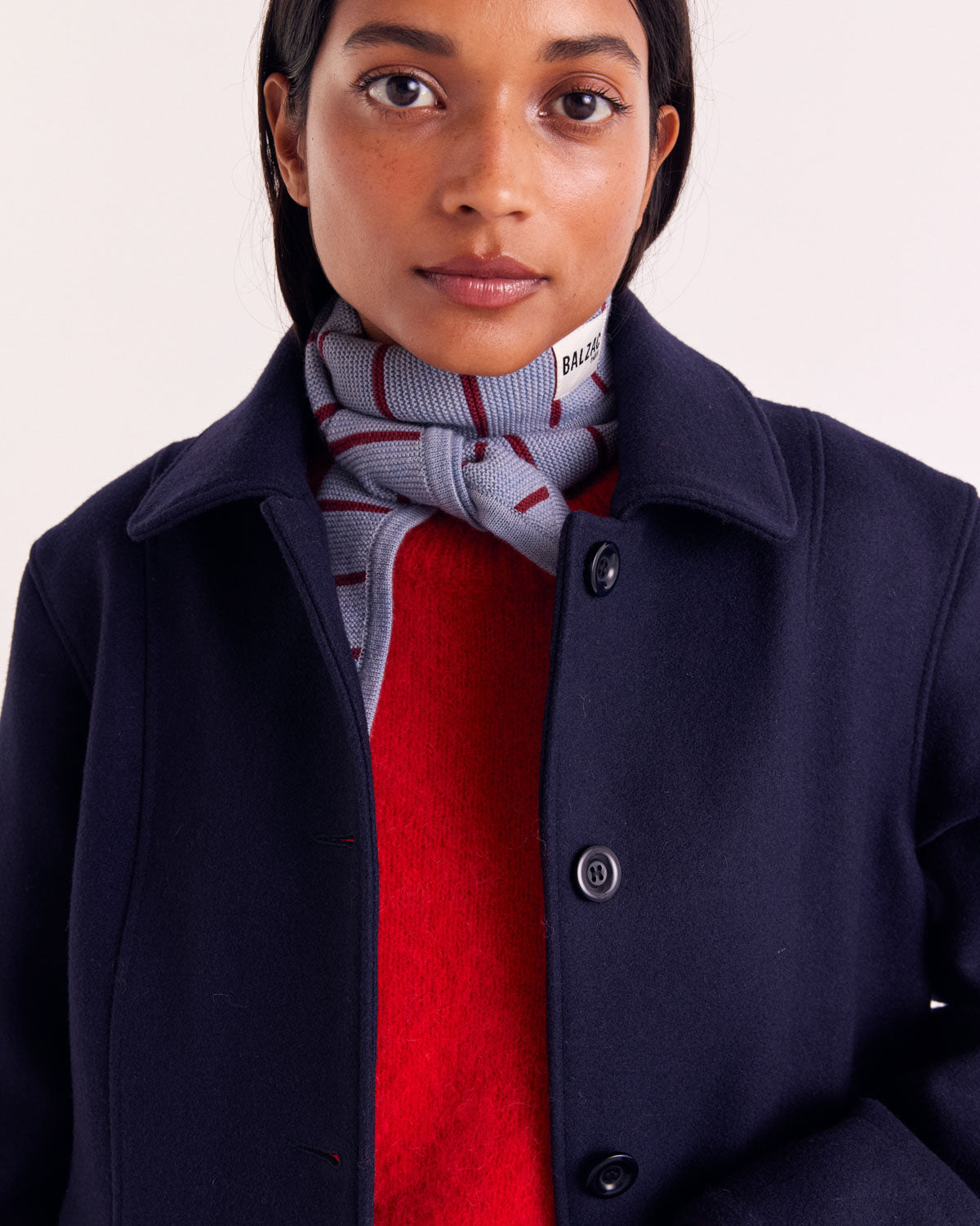Navy Blue Clothilde Coat