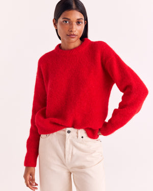 Bright Red Doudou Sweater