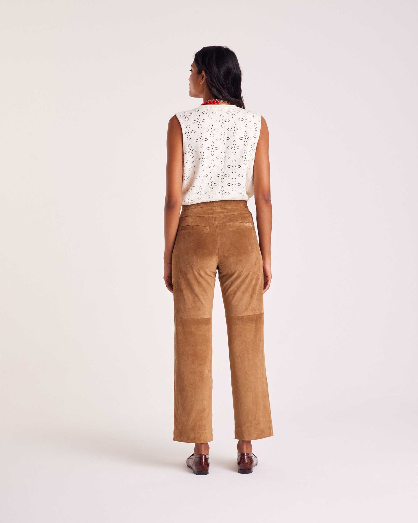 Pantalon Selby croute camel