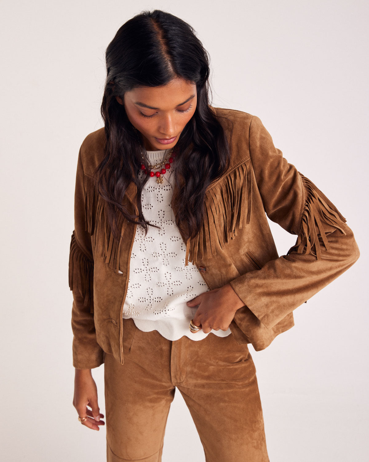 Veste Serena croute camel