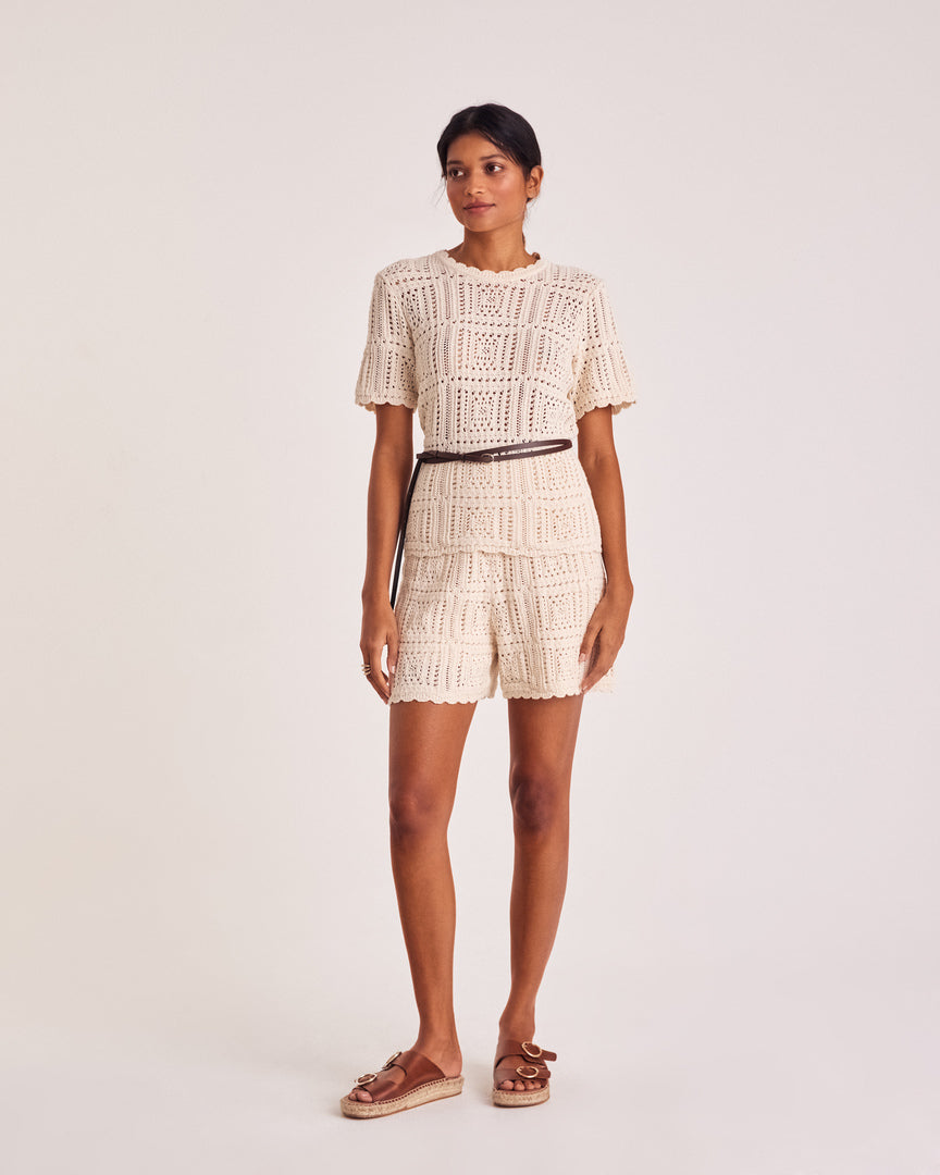 Shorts Paco ecru