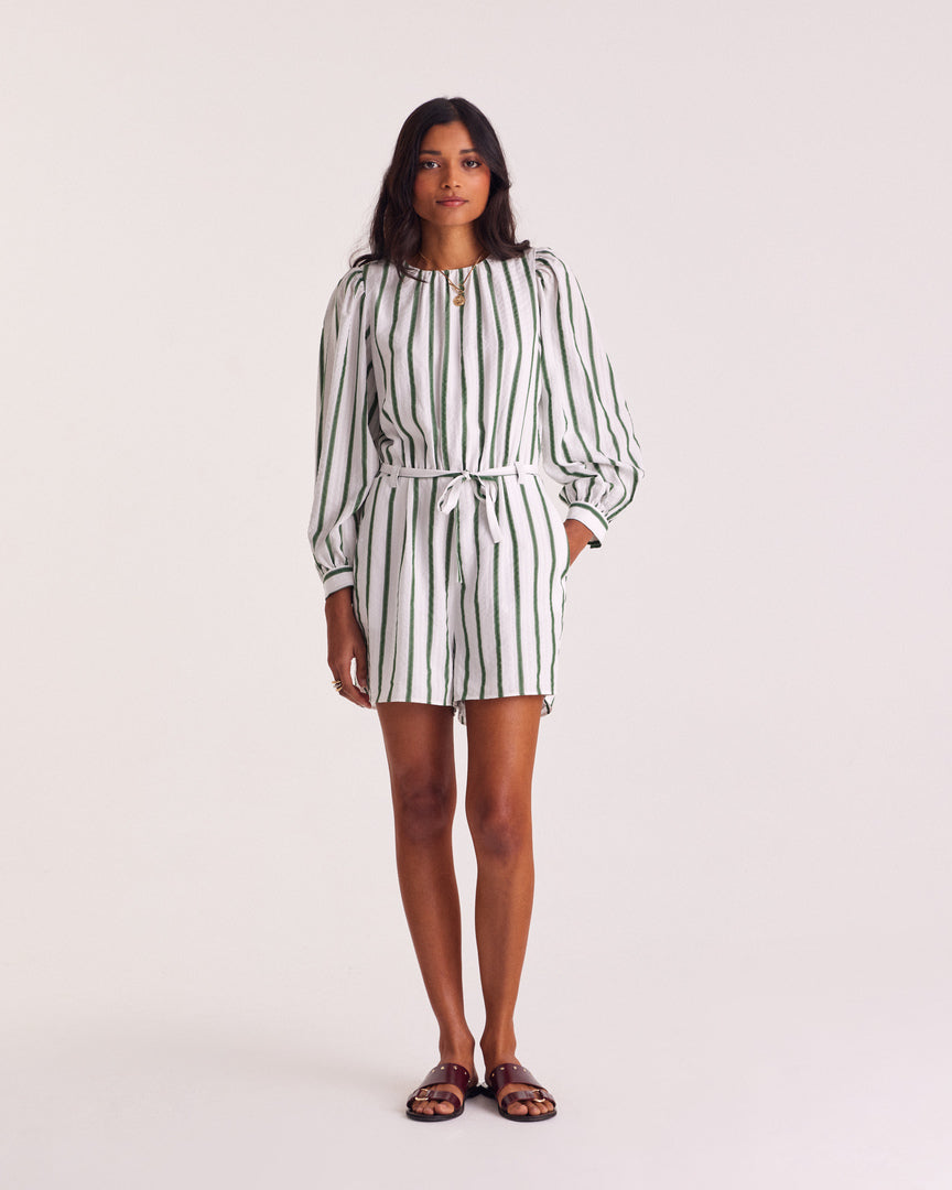 Jumpsuit Julieta stripes green