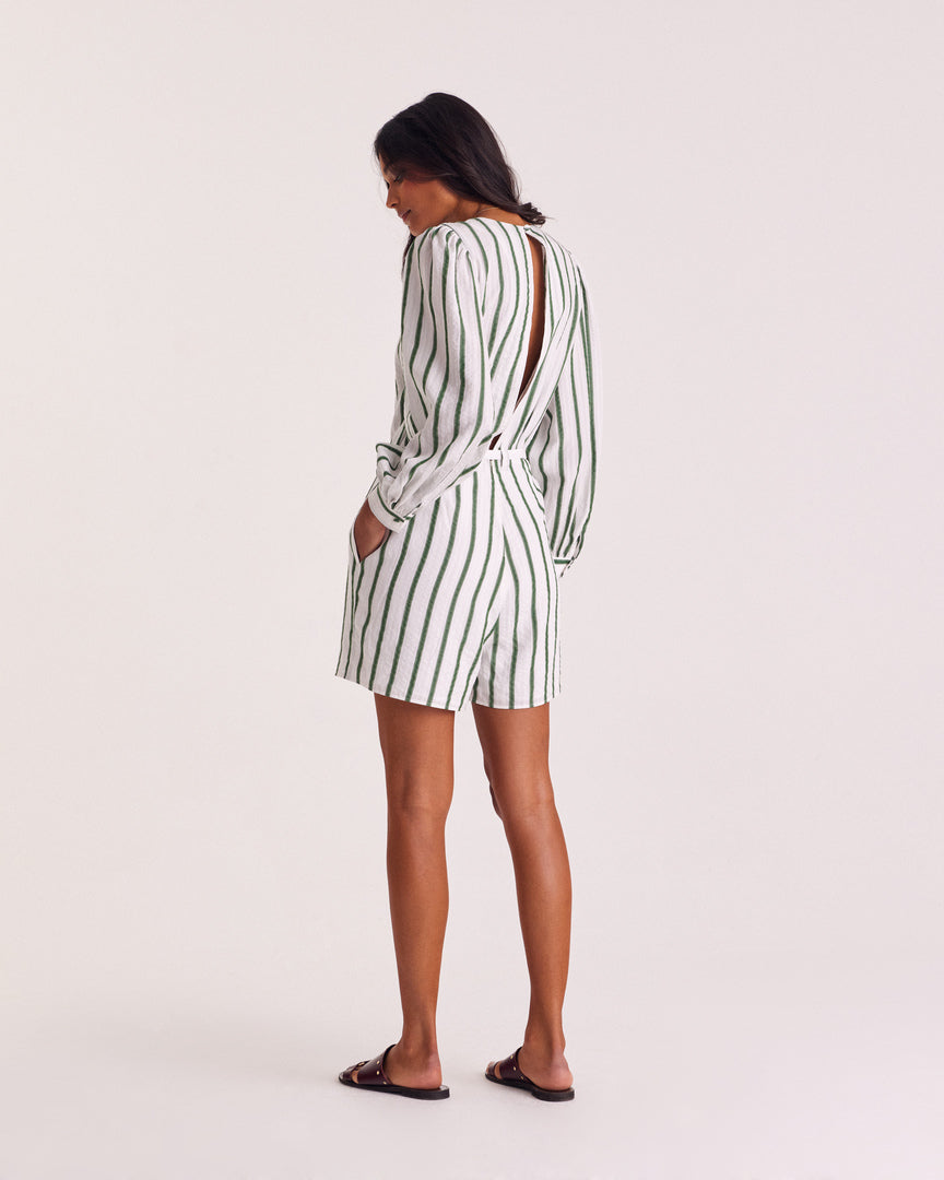 Jumpsuit Julieta stripes green
