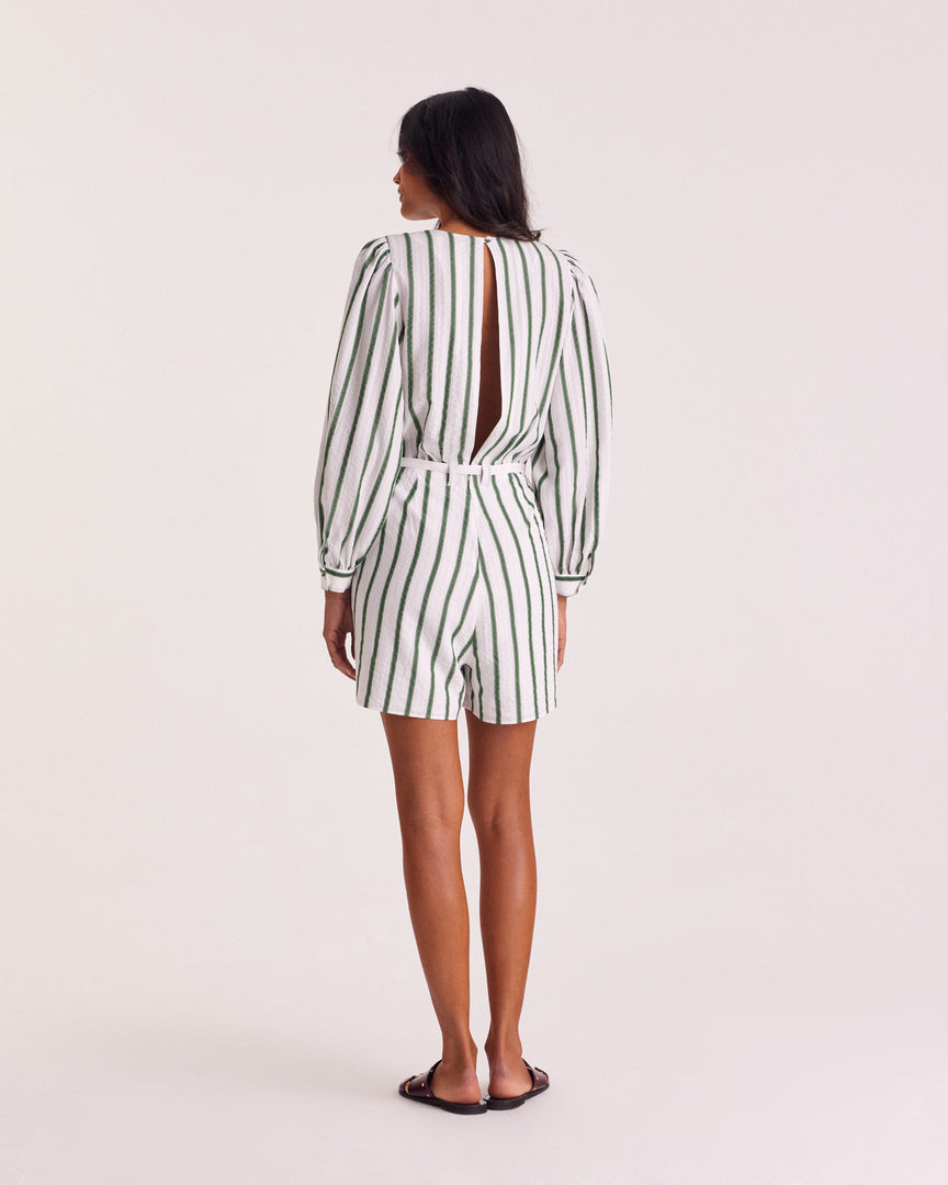 Jumpsuit Julieta stripes green