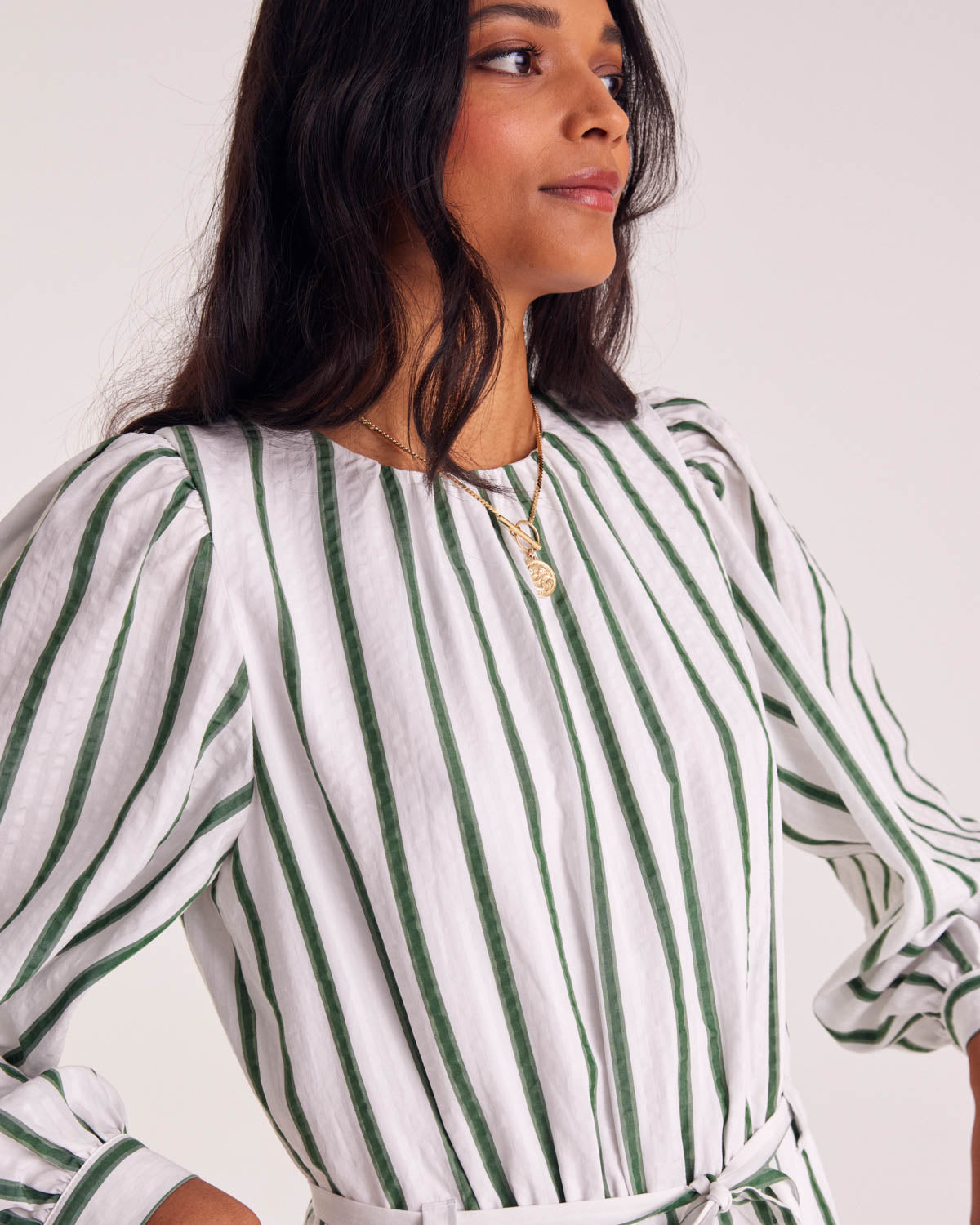 Jumpsuit Julieta stripes green