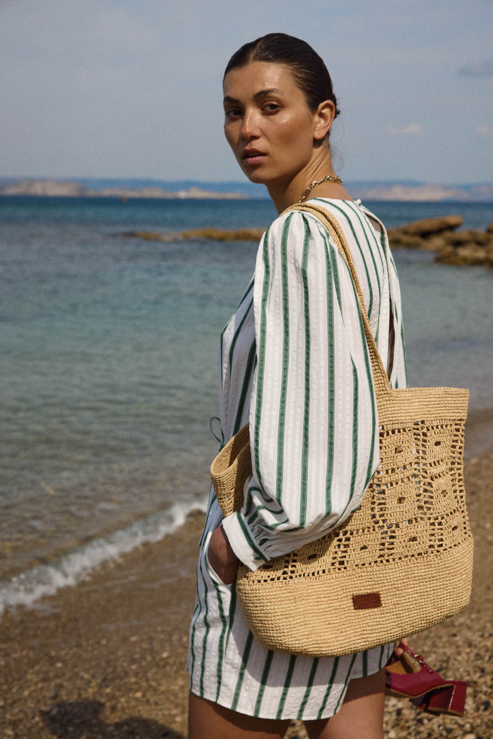 Jumpsuit Julieta stripes green