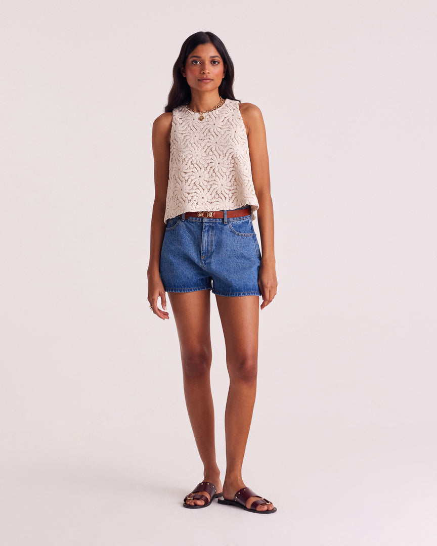 Shorts Triomphe blue midi