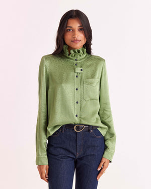 Chemise Cyrielle vert sauge