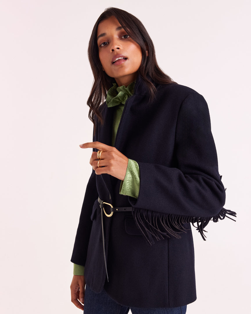 Veste Bleue Femme Marque C&A Taille 40 - Occasion En Très Bon état