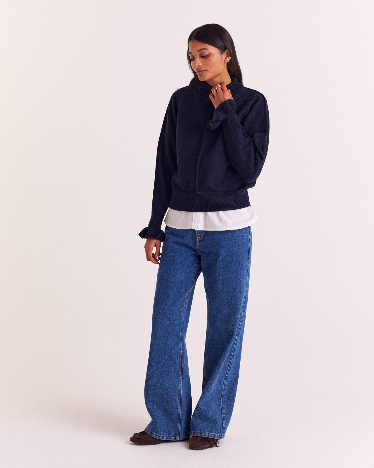 Pull Solène bleu marine