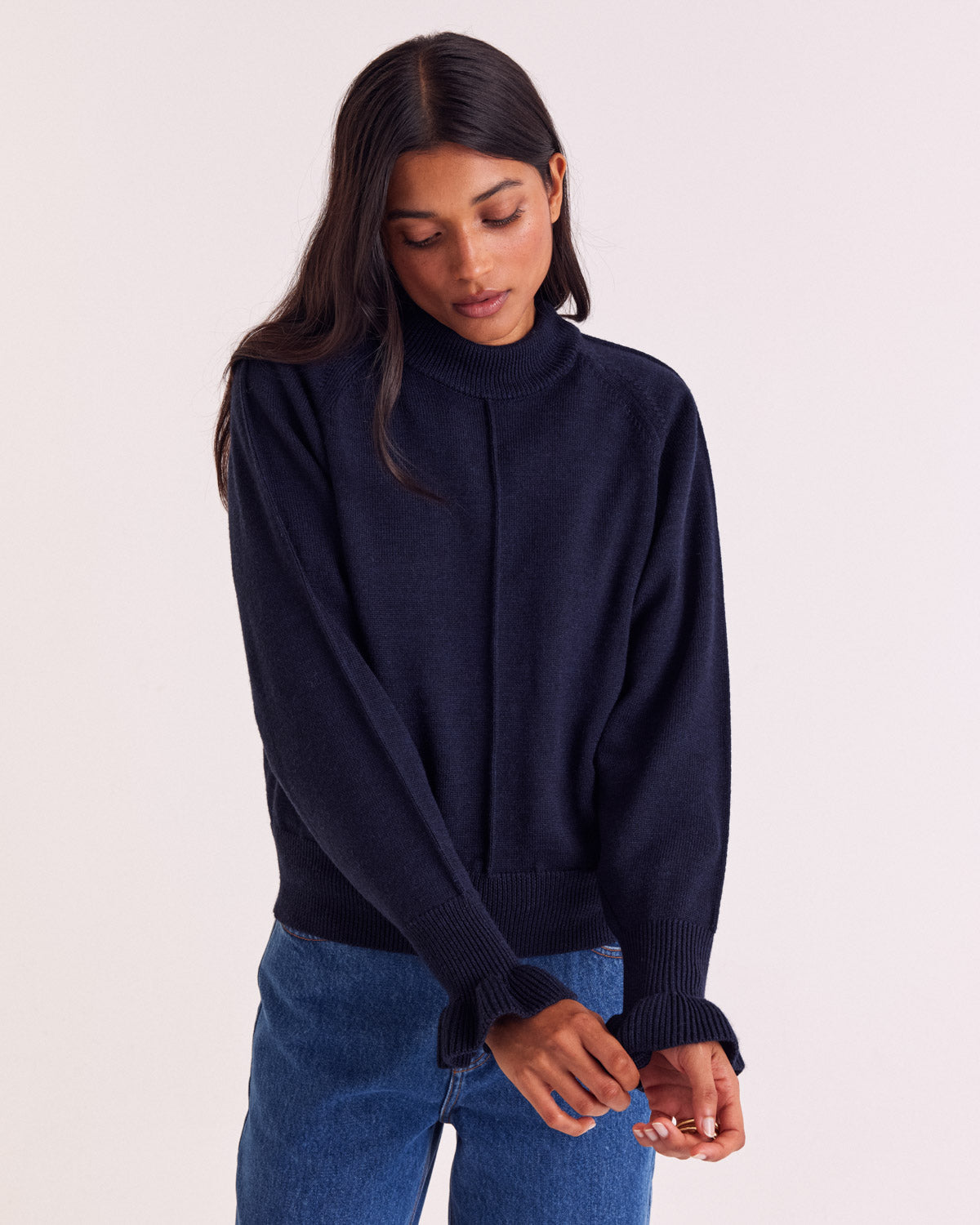 Pull Solène bleu marine