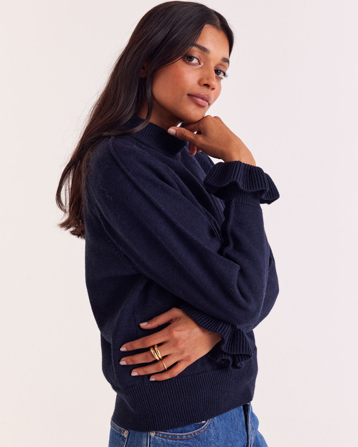 Sweater Solene navy blue