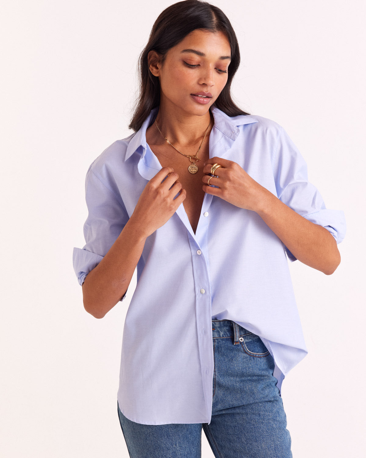 Chemise Anne bleu ciel