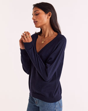 Victoria navy blue sweater