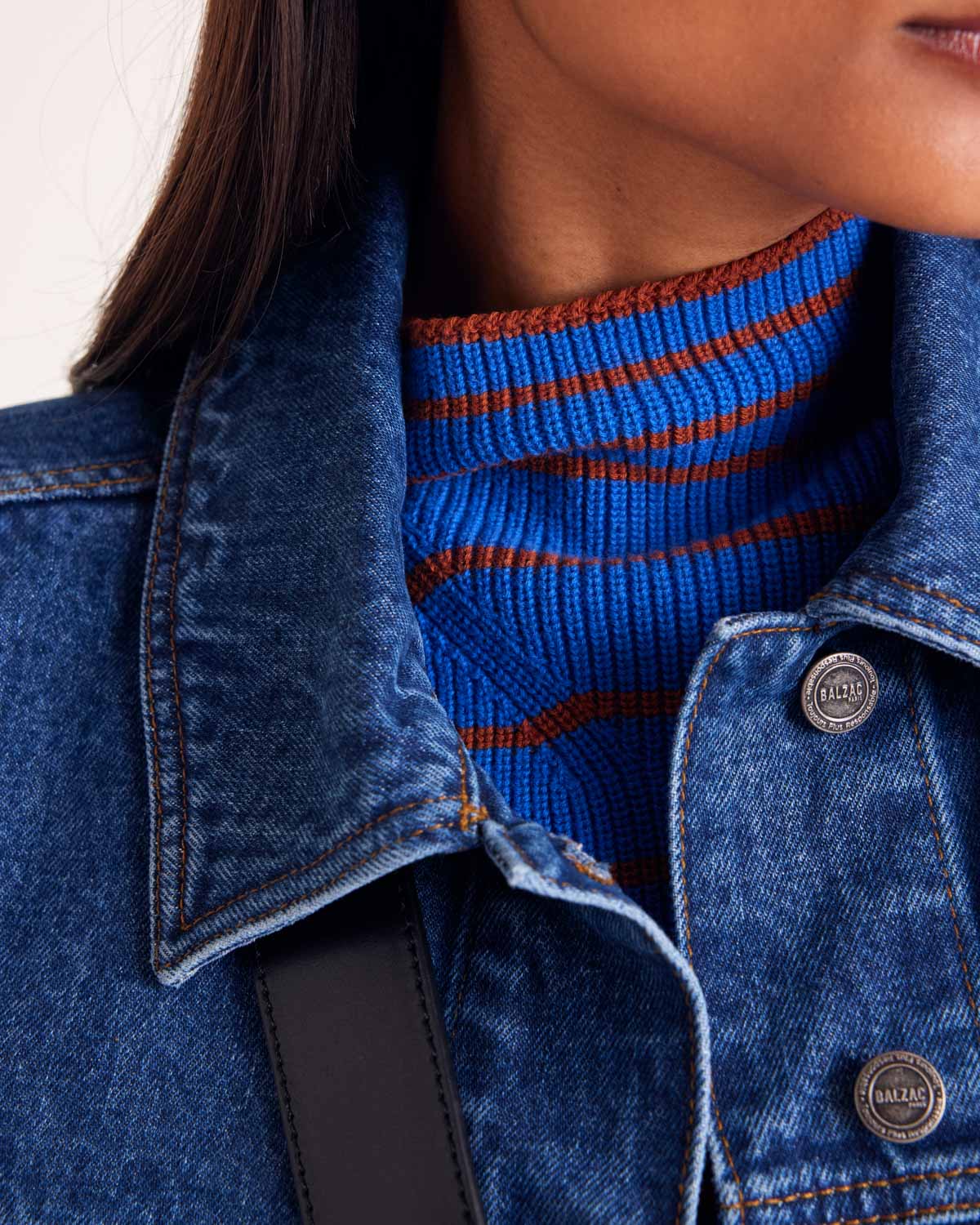 Veste Andrea bleu fumé