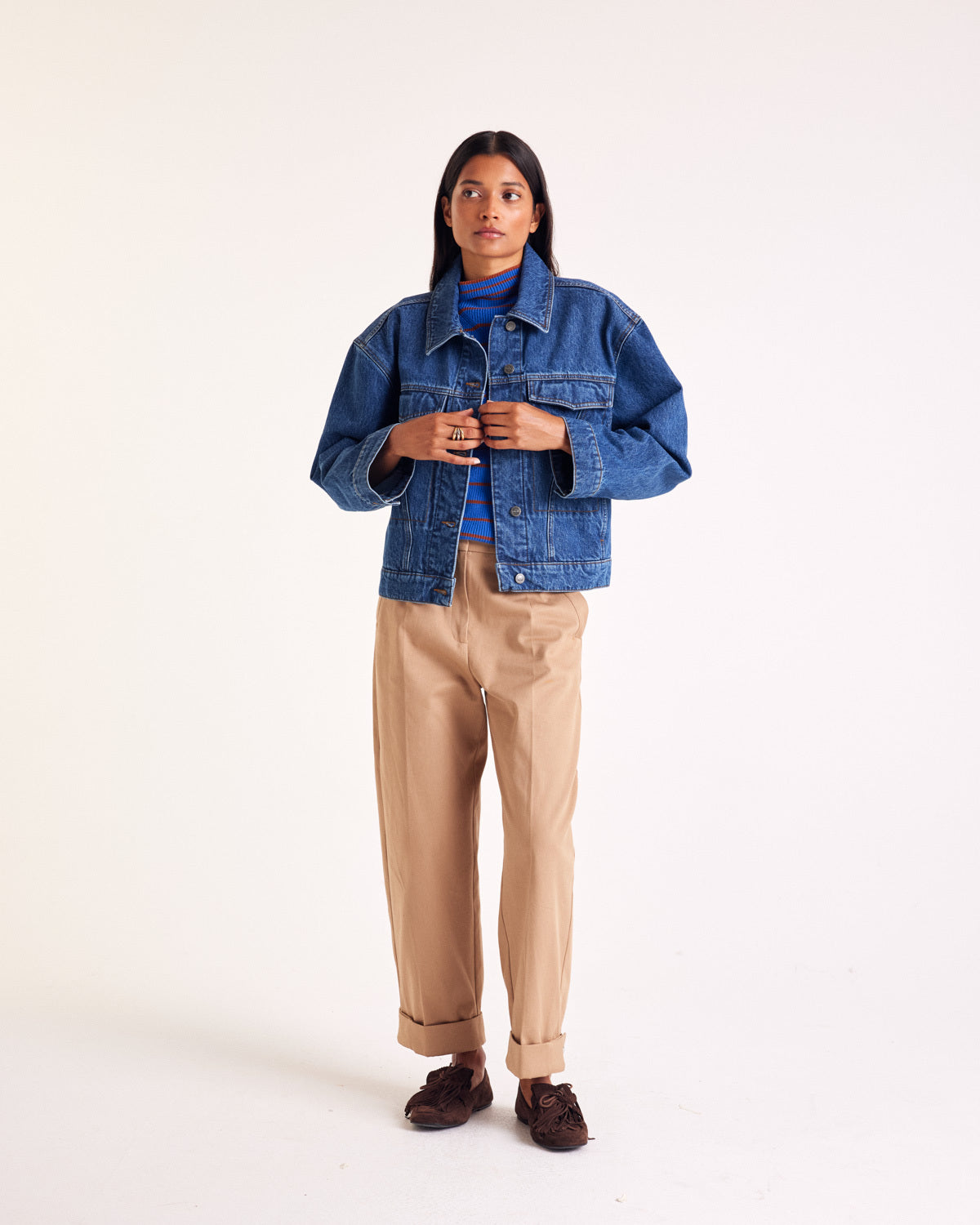 Veste Andrea bleu fumé