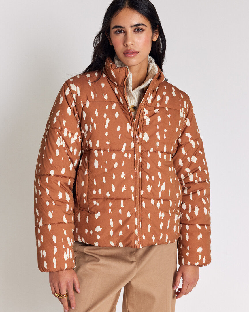 Doudoune Gisele cinnamon spotted