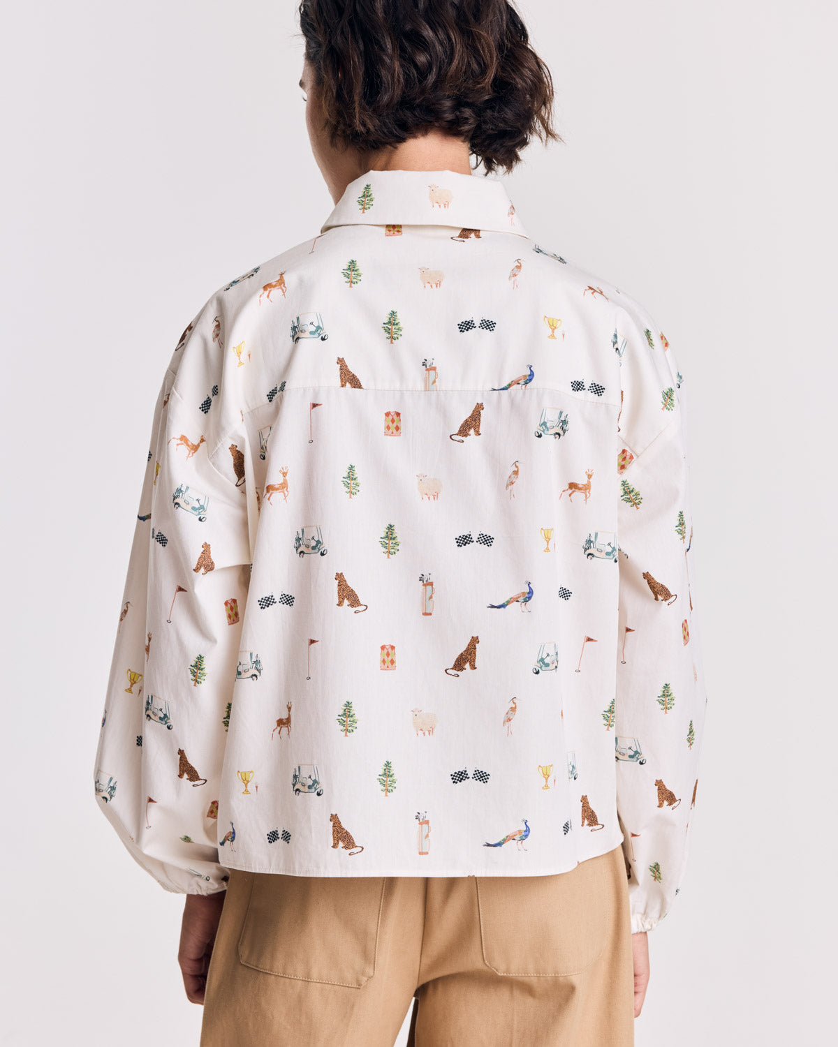 Chemise Ingrid imprimé Golf écru