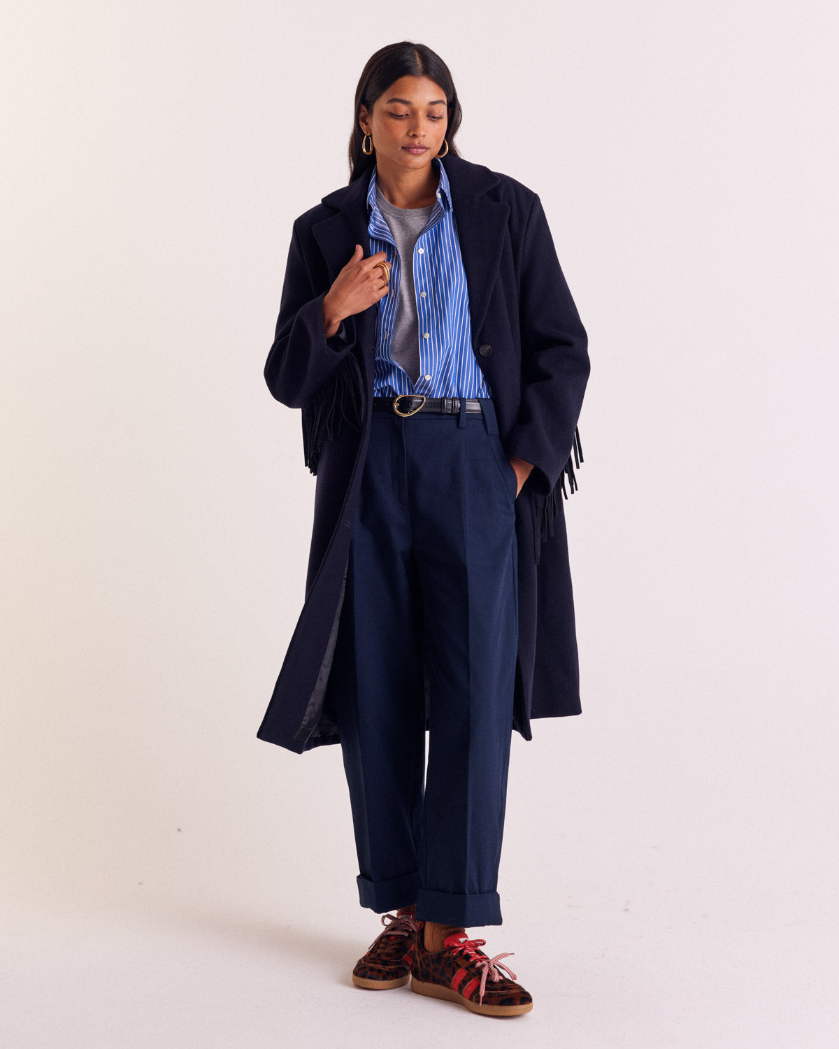 Coat Marcella navy blue