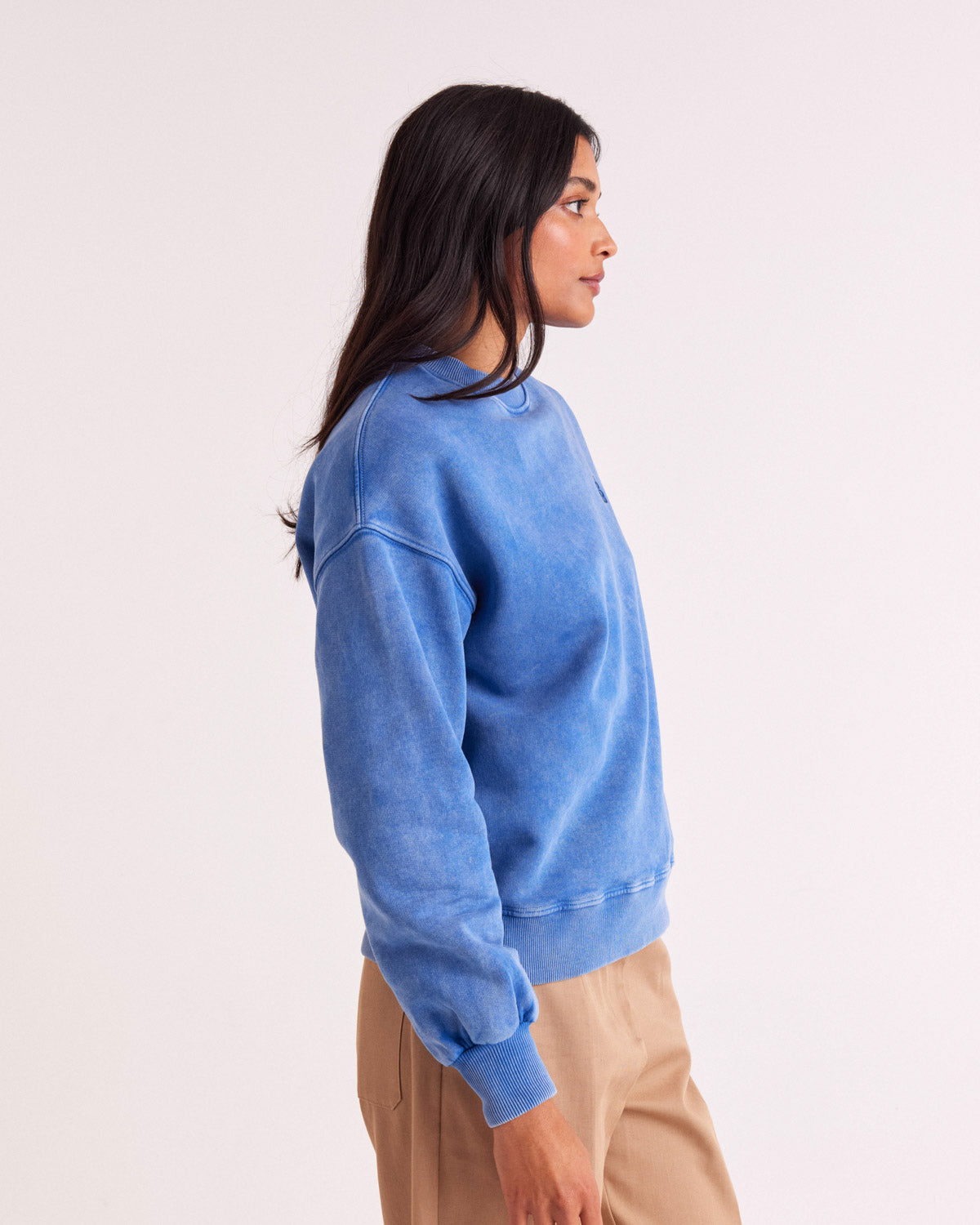 Sweatshirt Virgile blue délavé