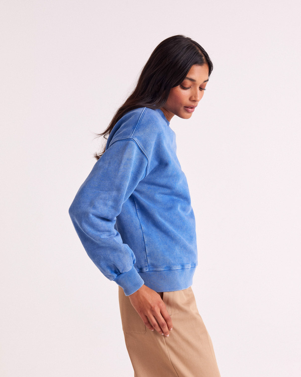 Sweatshirt Virgile blue délavé