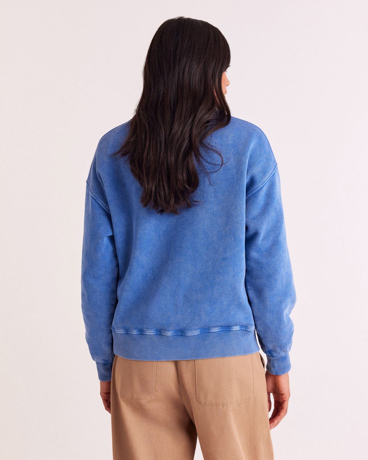 Sweatshirt Virgile blue délavé
