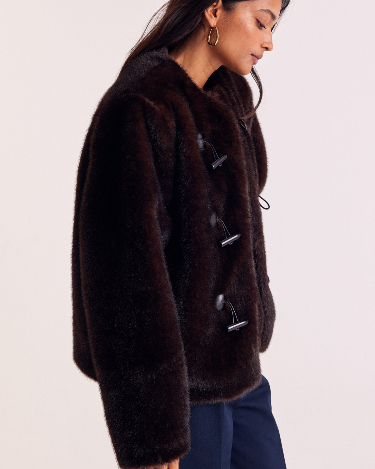 Coat Carla chocolate