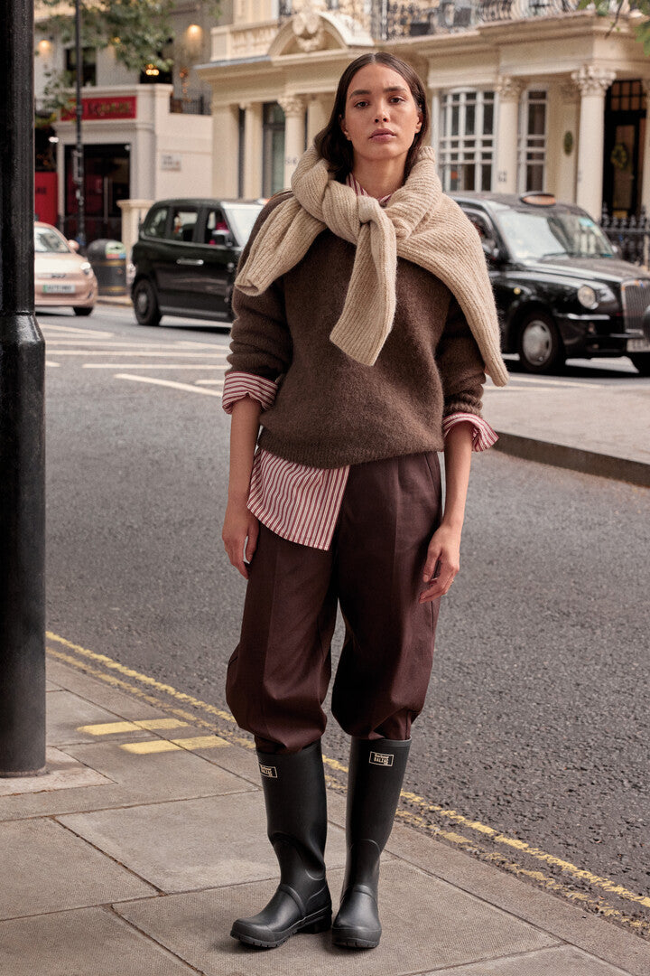 Boots Emilia black Barbour x Balzac Paris