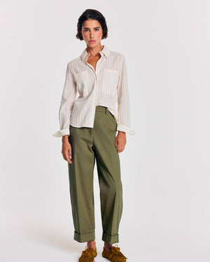 Khaki Tristan trousers