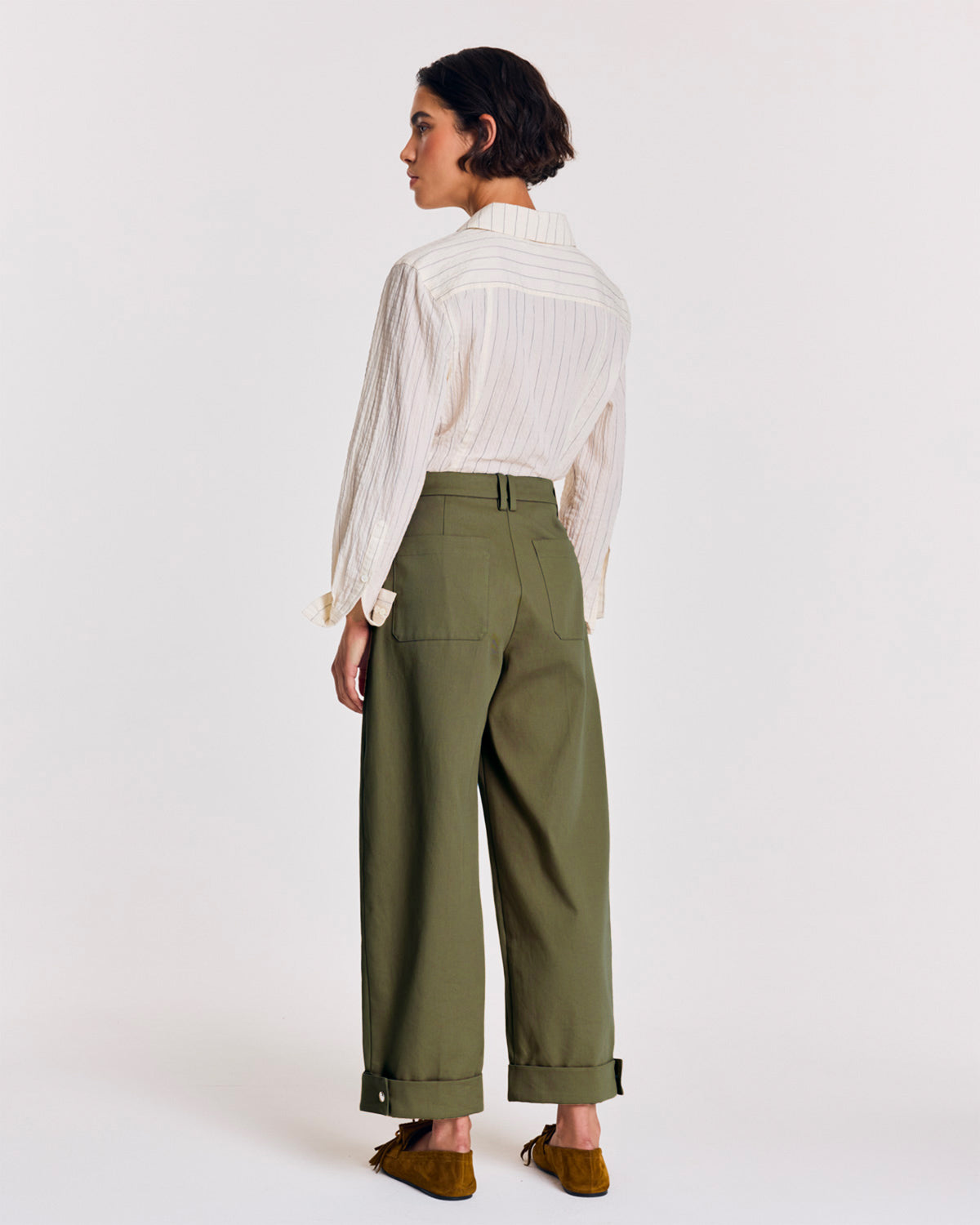 Khaki Tristan trousers