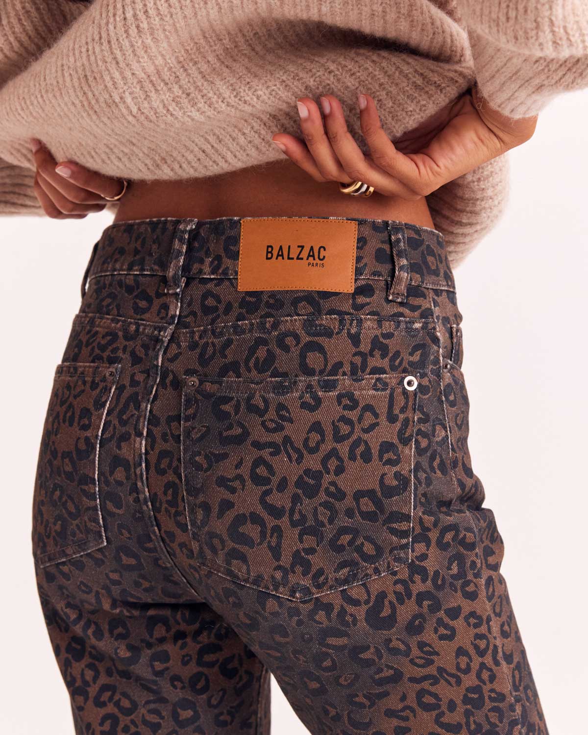 Jean Jules léopard fauve chocolat