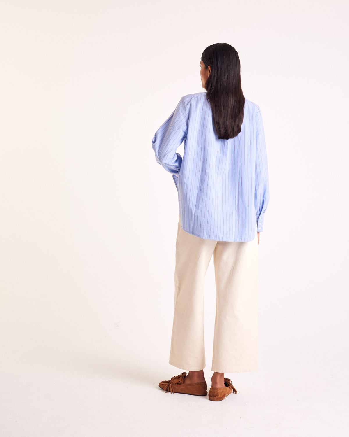Loafers Alix fringe suede of leather hazelnut