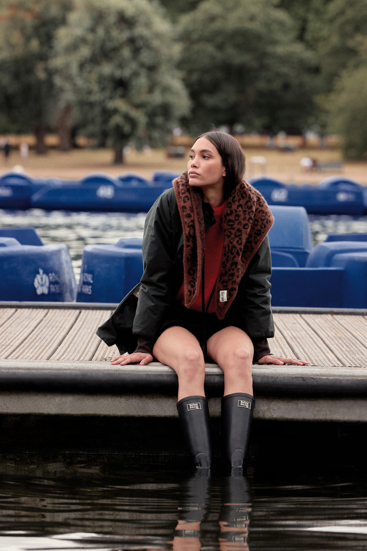 Boots Emilia black Barbour x Balzac Paris