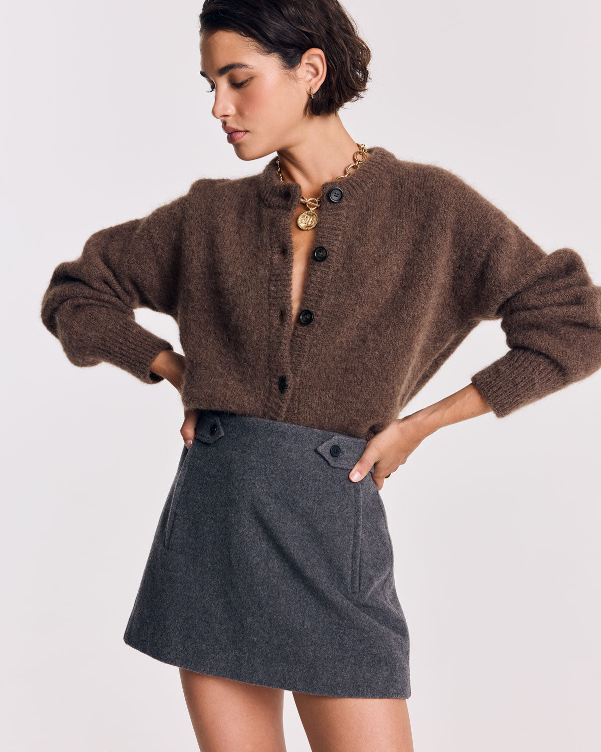 Deva skirt, ash grey
