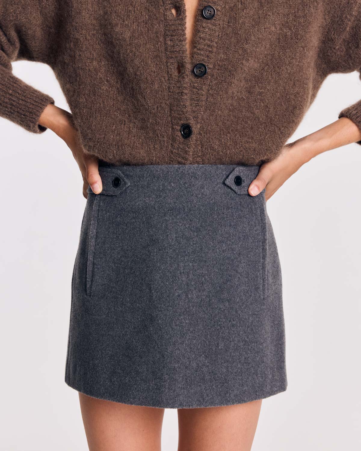 Deva skirt, ash grey