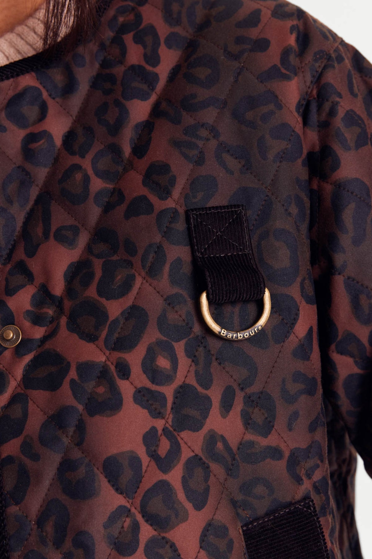 Veste Lili léopard fauve Barbour x Balzac Paris